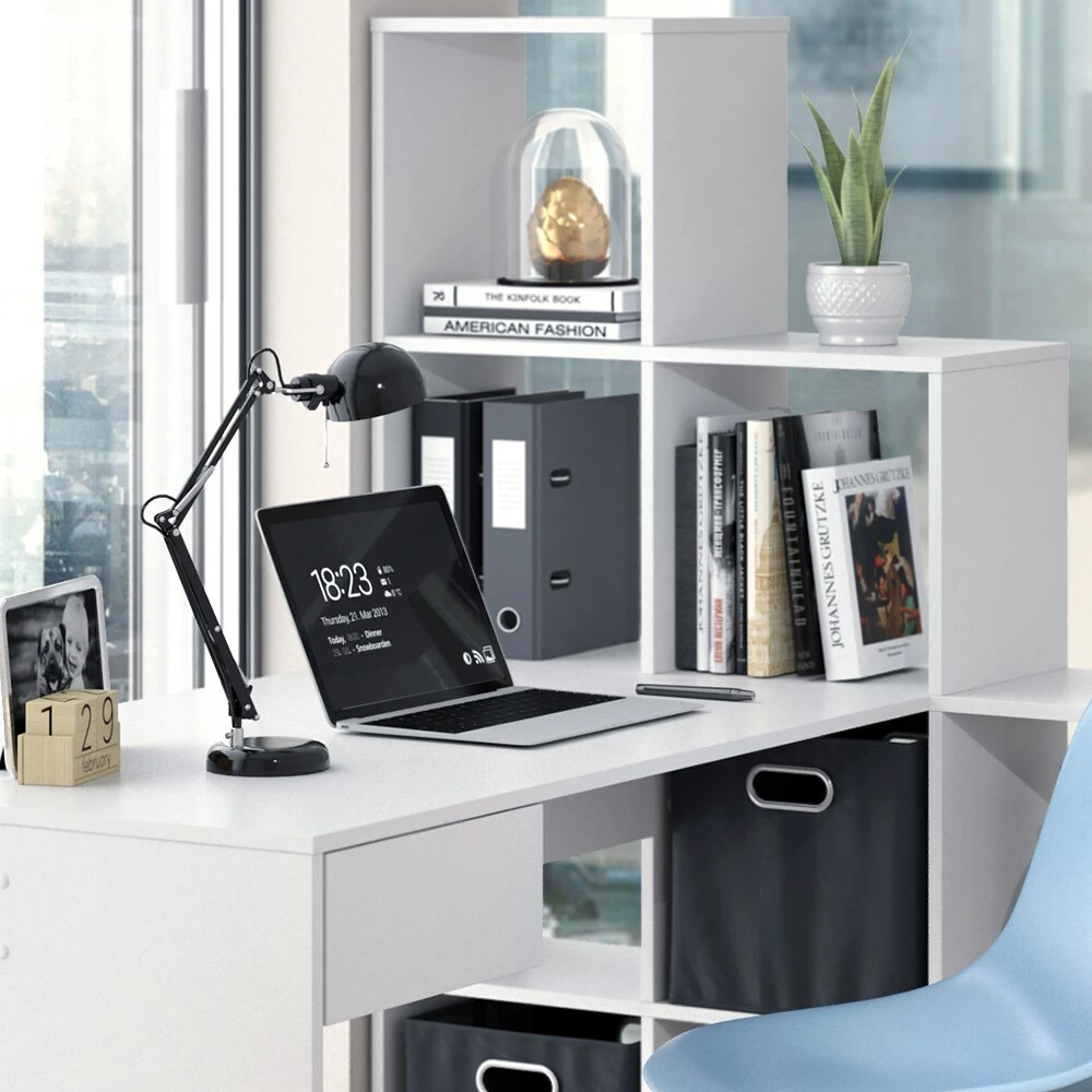 Vicco Schreibtisch Eckschreibtisch Computertisch Sarah Treppenregal Raumteiler – Bild 5