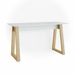 VICCO Schreibtisch NEPTUNE Computer Bürotisch PC Arbeitszimmer Weiß Eiche Skandi