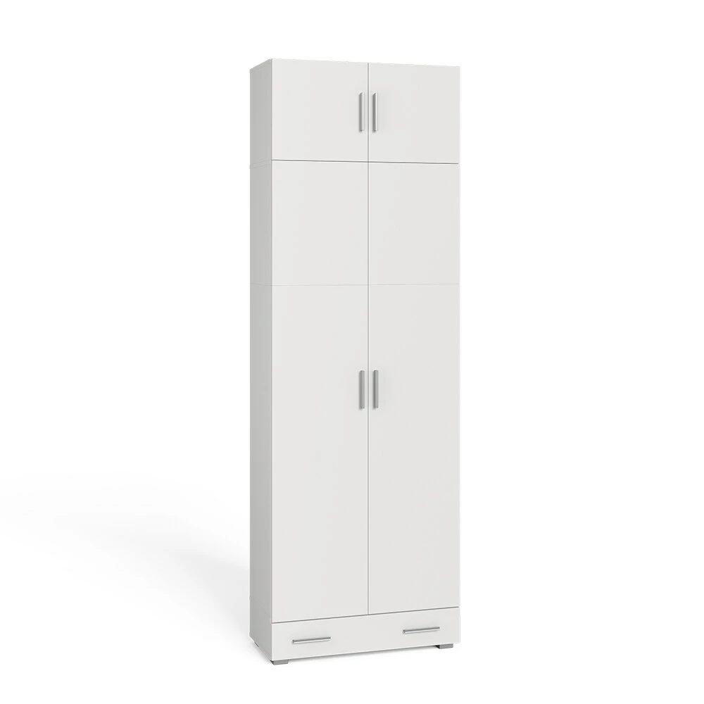 Vicco Universalschrank Mehrzweckschrank Büroschrank Ingo Weiß Aufsatz Schublade – Bild 2