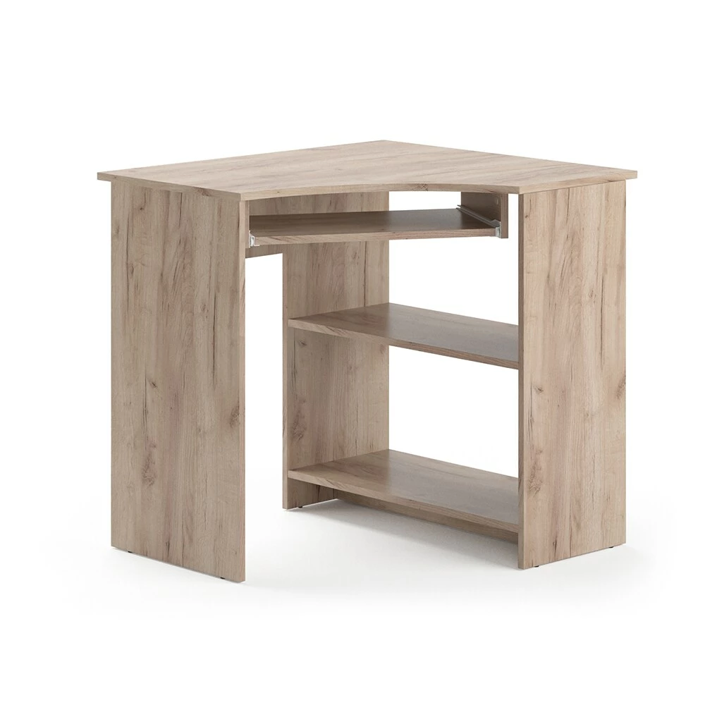 Vicco Eckschreibtisch Schreibtisch Computertisch Odin Sonoma Arbeitstisch Ablage – Bild 2