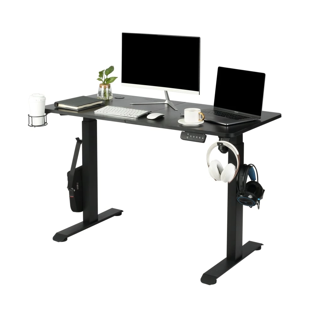 Makika Höhenverstellbarer Schreibtisch Elektrisch 120 X 60 Cm - Schwarz