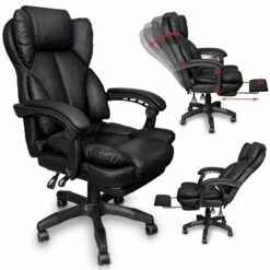 Chefsessel Bürostuhl Gamingstuhl Schreibtischstuhl Racing Chair Mit Fußstütze