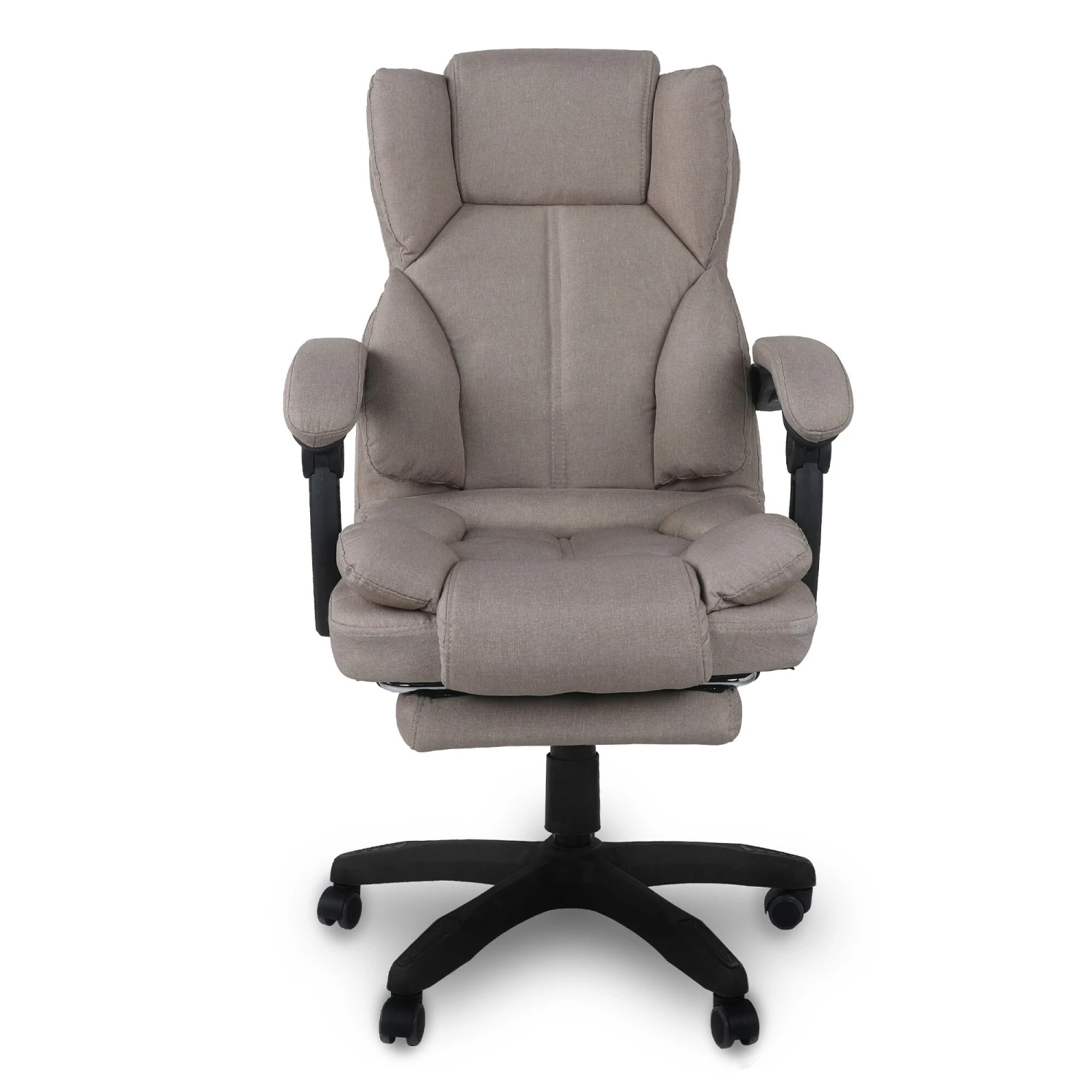 Schreibtischstuhl Bürostuhl Stoff Gamingstuhl Racing Chair Chefsessel Mit Fußstütze – Bild 2