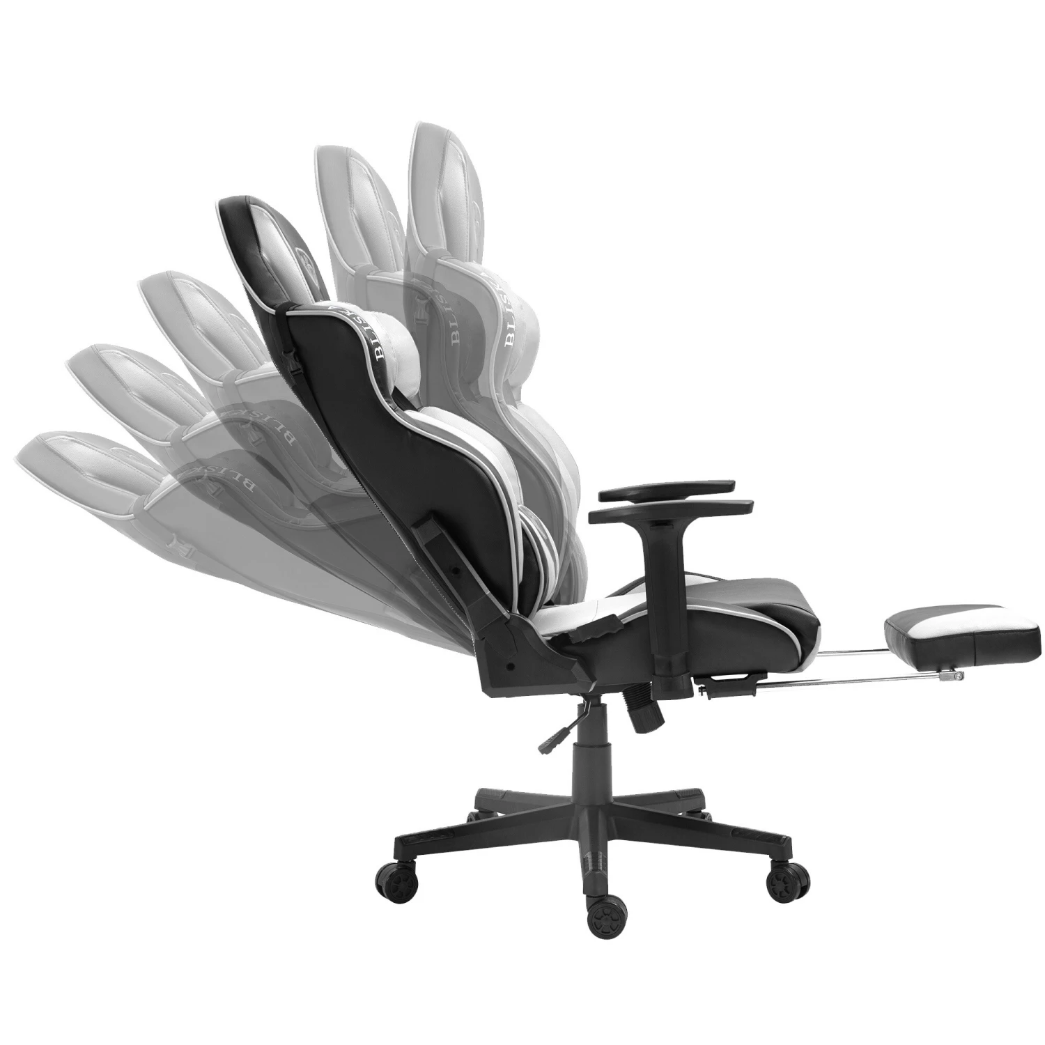 Chair Racing Chefsessel Mit Sportsitz Und Ergonomsichen 4D-Armlehnen Schreibtischstuhl Drehstuhl – Bild 3