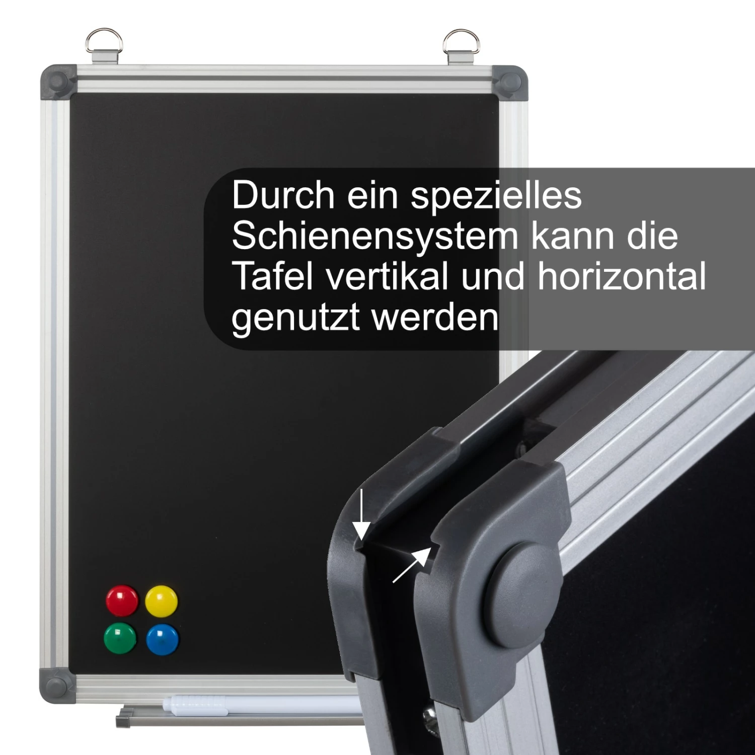 Kreidetafel Inkl. Kreidemarker, Magneten Und Befestigungsmaterial – Bild 2